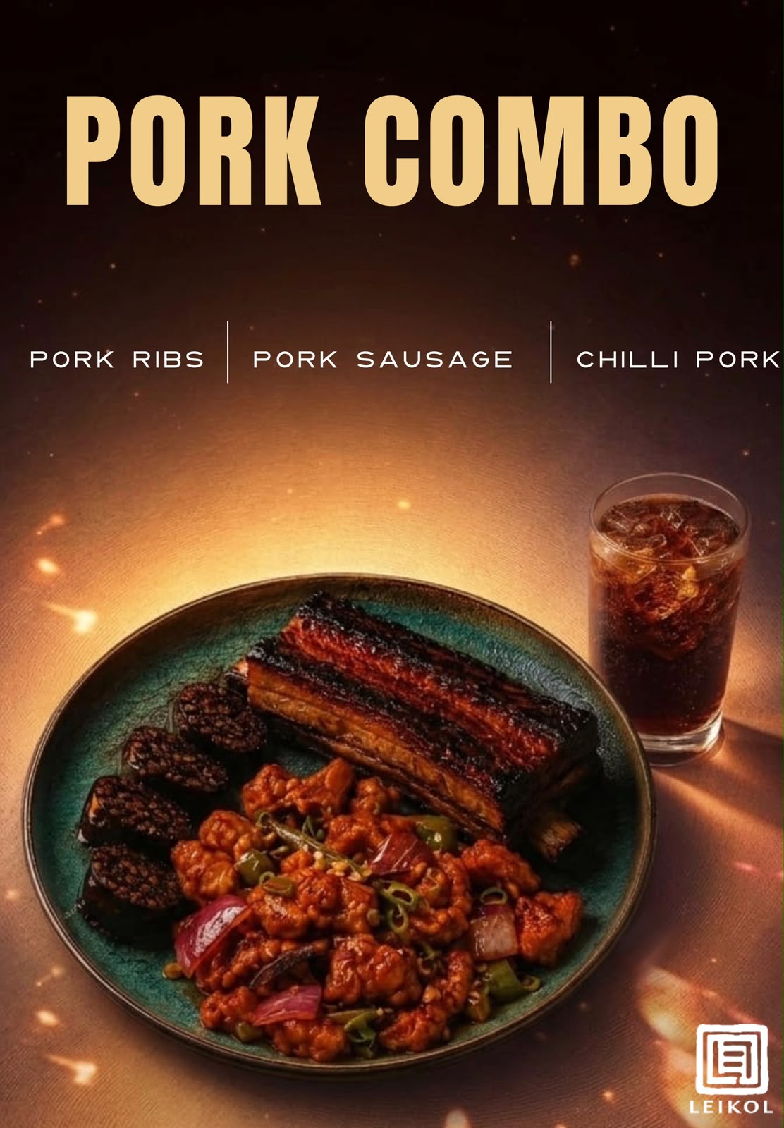 Pork ribs , chilli pork , pork sausage